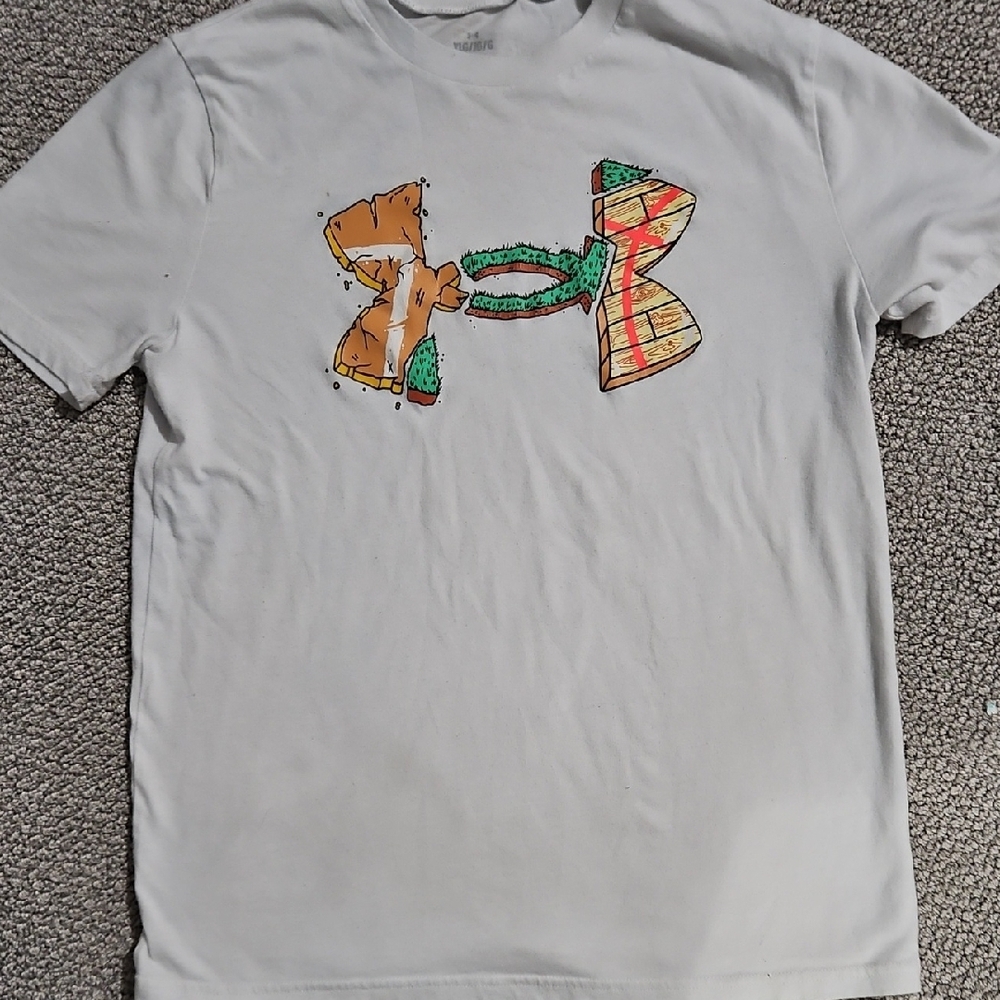 Under Armour White Short Sleeve Tee#1